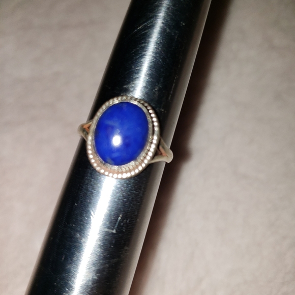 SS blue lapis ring - Picture 3 of 5